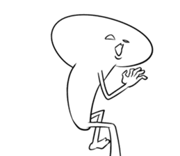 Yummy the king oyster mushroom sticker #5108340