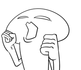 Yummy the king oyster mushroom sticker #5108344