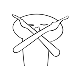 Yummy the king oyster mushroom sticker #5108346