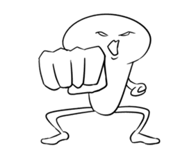 Yummy the king oyster mushroom sticker #5108348