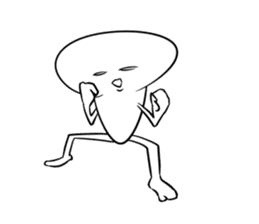 Yummy the king oyster mushroom sticker #5108349