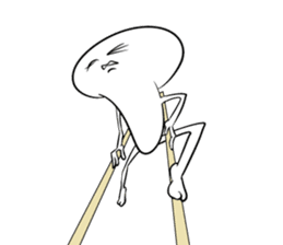 Yummy the king oyster mushroom sticker #5108352