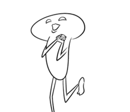 Yummy the king oyster mushroom sticker #5108355