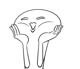 Yummy the king oyster mushroom sticker #5108356