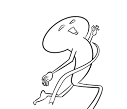 Yummy the king oyster mushroom sticker #5108357