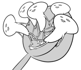 Yummy the king oyster mushroom sticker #5108360