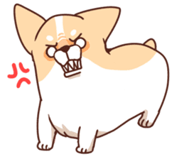 Corgi party sticker #5108856