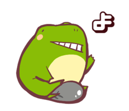 Chicken and frog sticker #5109426