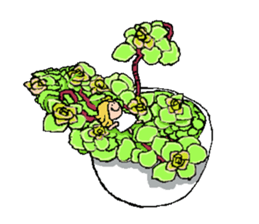 Fairy of succulent sticker #5111321