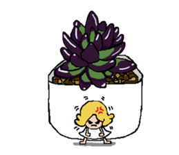 Fairy of succulent sticker #5111347