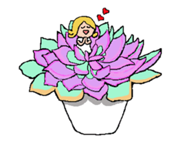 Fairy of succulent sticker #5111349