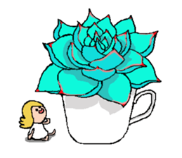 Fairy of succulent sticker #5111357