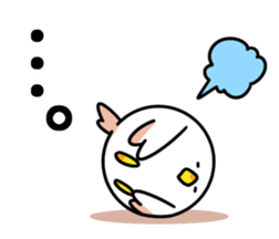 Spherical bird & little bird sticker #5111403