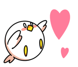 Spherical bird & little bird sticker #5111411