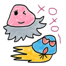 Colorful and unique jellyfish sticker #5111768