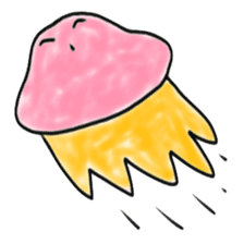 Colorful and unique jellyfish sticker #5111779