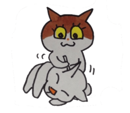 The merry-go-round of the cat sticker #5112381