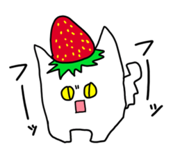 Whip and strawberry sticker #5113025