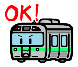Deformed Hokkaido train sticker #5113198