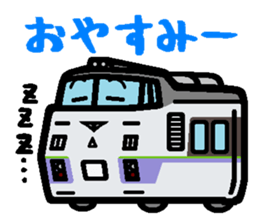 Deformed Hokkaido train sticker #5113202