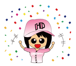 Everyday so Happy Japanese Baseball Girl sticker #5113333