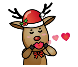 x'mas elk sticker #5113360
