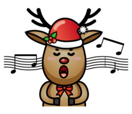 x'mas elk sticker #5113361