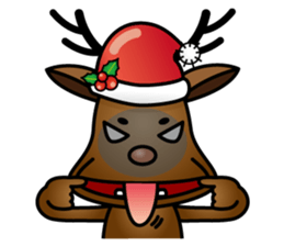 x'mas elk sticker #5113362