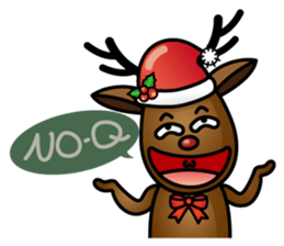 x'mas elk sticker #5113364