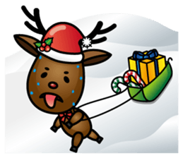 x'mas elk sticker #5113365