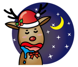 x'mas elk sticker #5113366