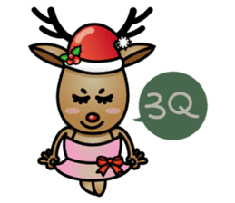 x'mas elk sticker #5113368