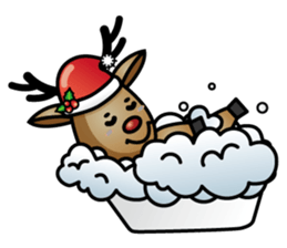 x'mas elk sticker #5113369