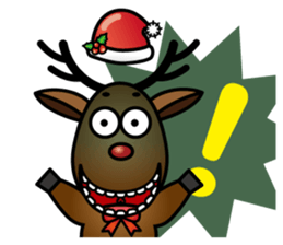 x'mas elk sticker #5113370