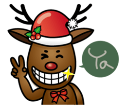 x'mas elk sticker #5113372