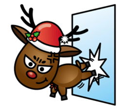 x'mas elk sticker #5113373