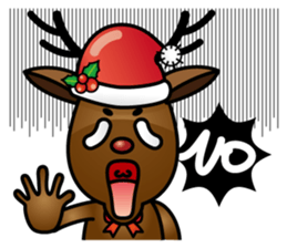x'mas elk sticker #5113374
