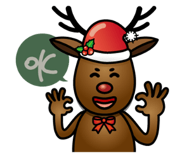 x'mas elk sticker #5113375