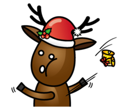 x'mas elk sticker #5113376
