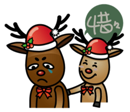 x'mas elk sticker #5113380