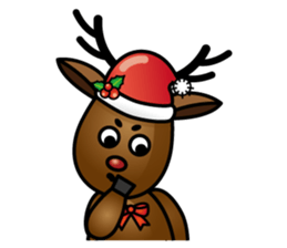 x'mas elk sticker #5113384