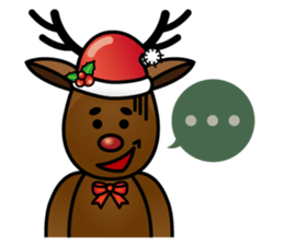 x'mas elk sticker #5113385