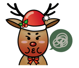 x'mas elk sticker #5113386