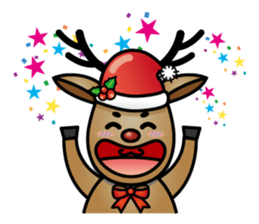 x'mas elk sticker #5113387