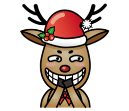 x'mas elk sticker #5113389