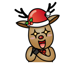 x'mas elk sticker #5113390