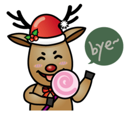 x'mas elk sticker #5113391