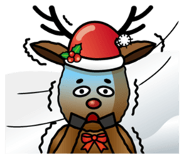 x'mas elk sticker #5113394
