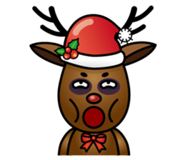 x'mas elk sticker #5113395