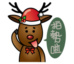 x'mas elk sticker #5113396